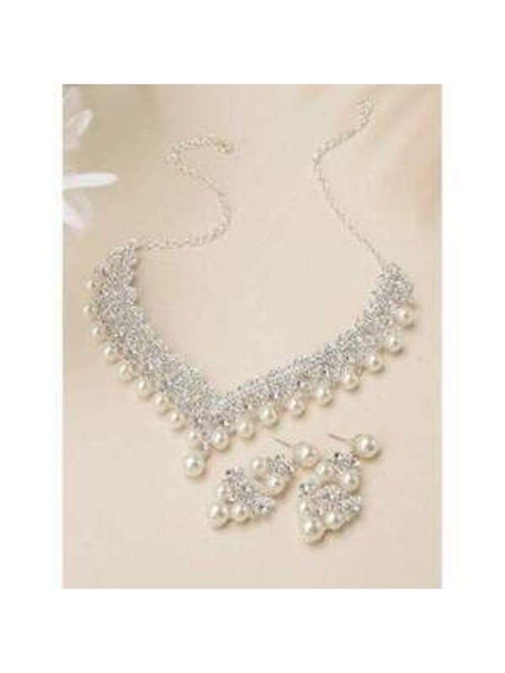 Geometric Zinc Alloy Baroque Necklace Earring Suitable Fo Dainty - Picture 5 of 6